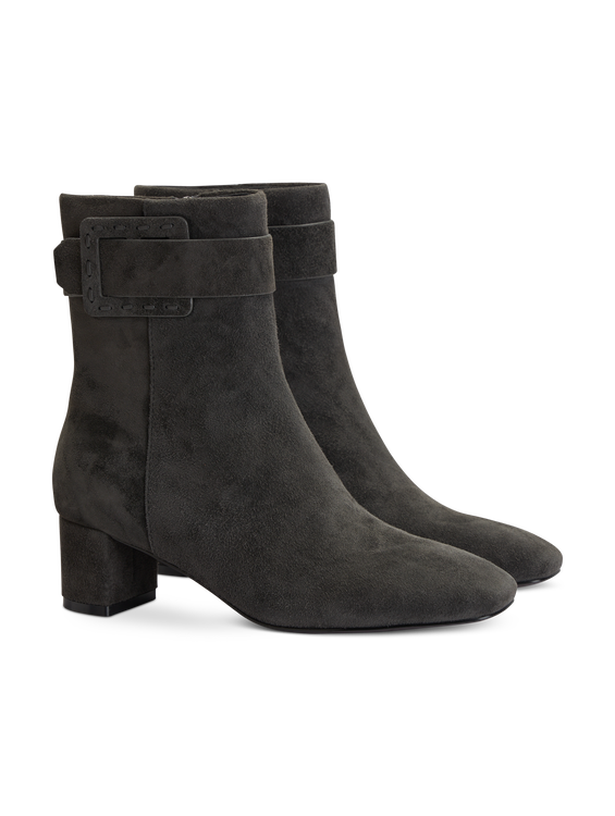 Image sur Bottines en cuir velours