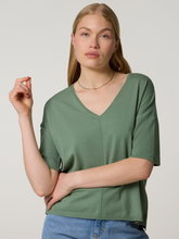 Image sur T-shirt en maille fine