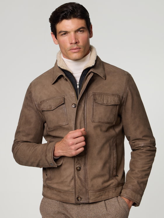 Bild von Lederjacke aus Lammleder