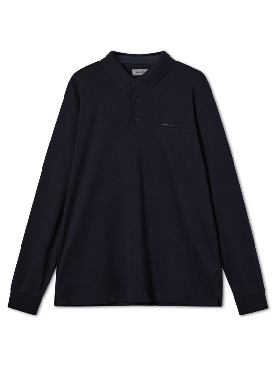 Bild von Langarm Poloshirt