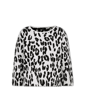 Image sur Pull brodé avec motif léopard