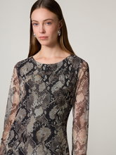 Image sur Robe mi-longue à imprimé