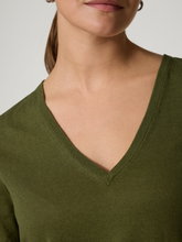 Image sur Pull en maille avec du lin