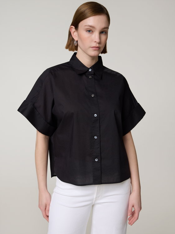 Bild von Kurzarmbluse im Oversize Fit