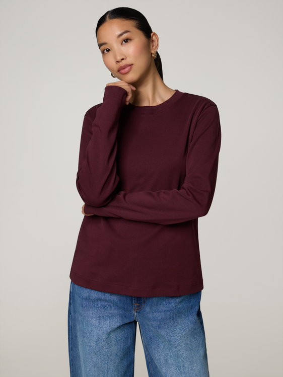 Bild von Langarmshirt aus Baumwolle