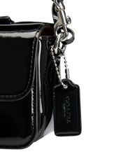 Image sur Sac à bandoulière cuir vernis STUDIO BAGUETTE