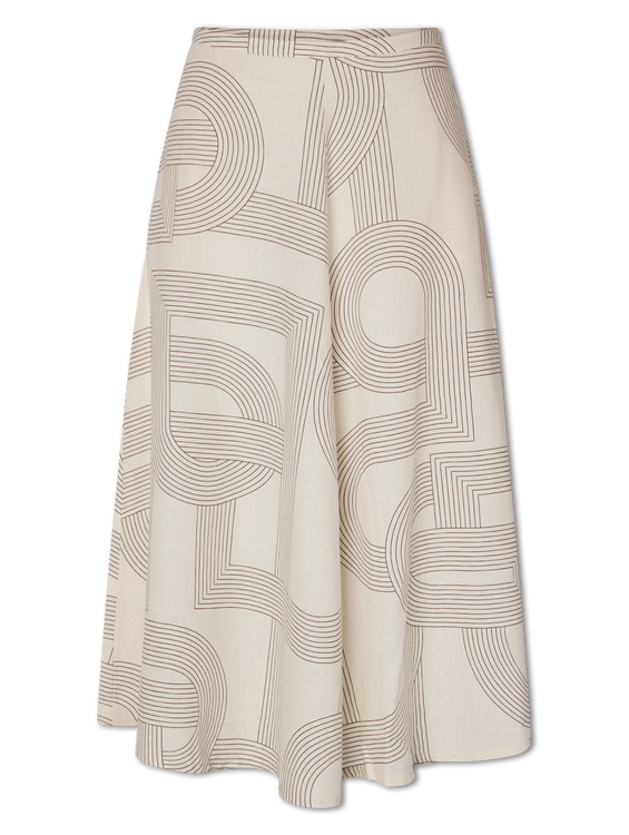 Image sur Jupe midi en lin