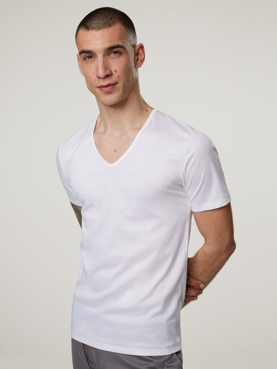 Image sur T-shirt à encolure en V SEA ISLAND