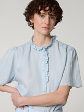 Bild von Kurzarmbluse aus Leinen VIVE