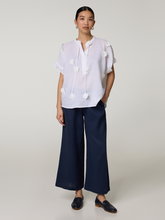 Bild von Leinenhose mit weitem Bein