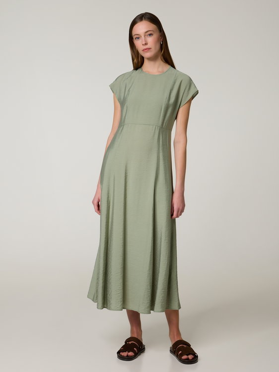 Bild von Midikleid in Crinkle-Optik