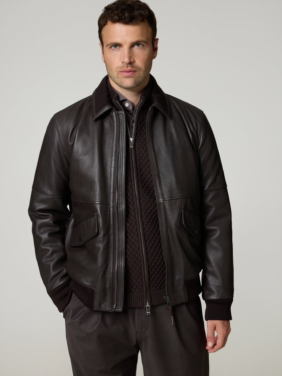 Image sur Veste en cuir LOUIS
