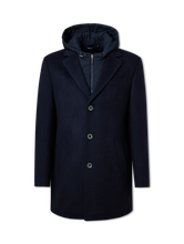 Image sur Manteau en laine avec encolure