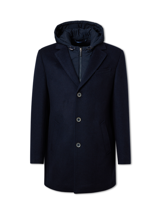 Image sur Manteau en laine avec encolure
