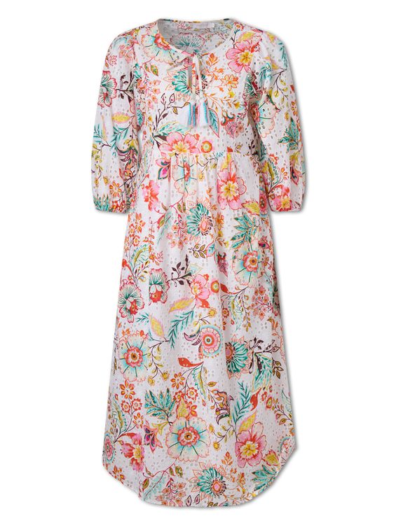 Bild von Midikleid mit Lochstickerei