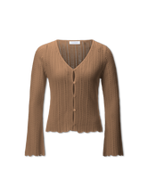 Bild von Strickjacke aus Lochstrick