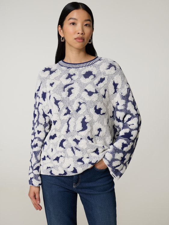 Image sur Pull à motif léopard