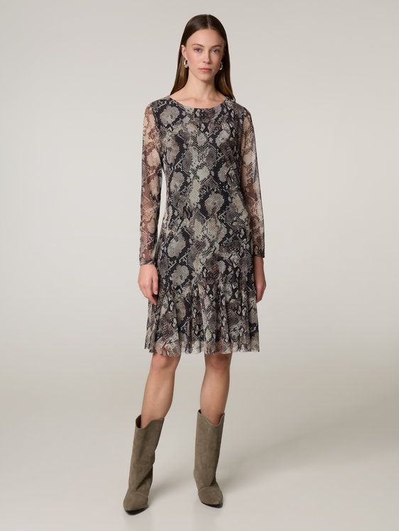 Image sur Robe mi-longue à imprimé