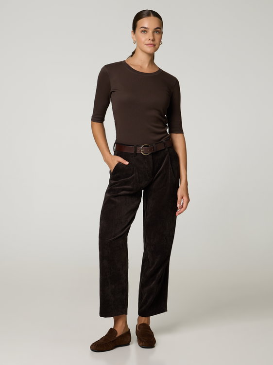 Image sur Pantalon en velours côtelé ORTENSIA
