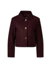 Image sur Veste en cuir velours