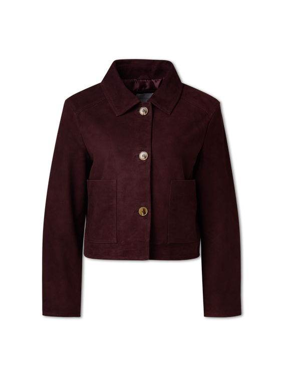 Image sur Veste en cuir velours