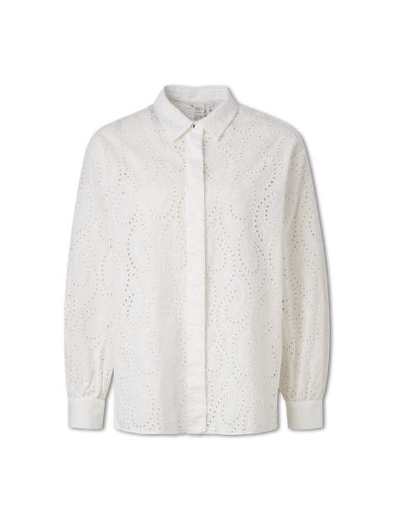 Bild von Bluse mit Lochstickerei