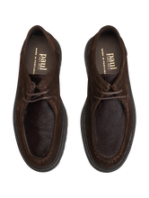 Image sur Mocassins Derby en cuir velours