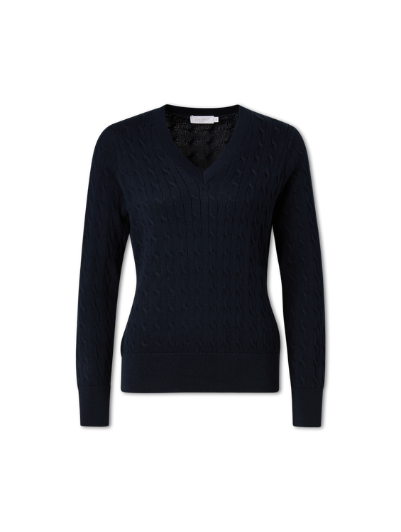 Bild von V-NECK ZOPFPULLI