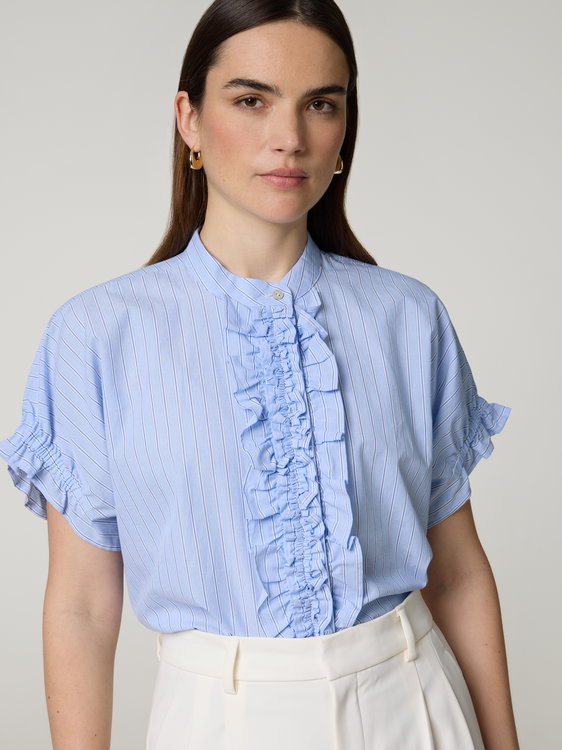 Bild von Kurzarmbluse aus Baumwolle