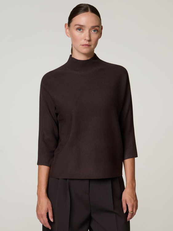 Image sur Pull col montant à manches 3/4