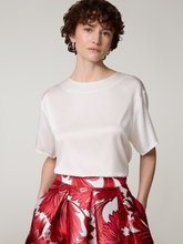 Bild von Kurzarmbluse mit Seide