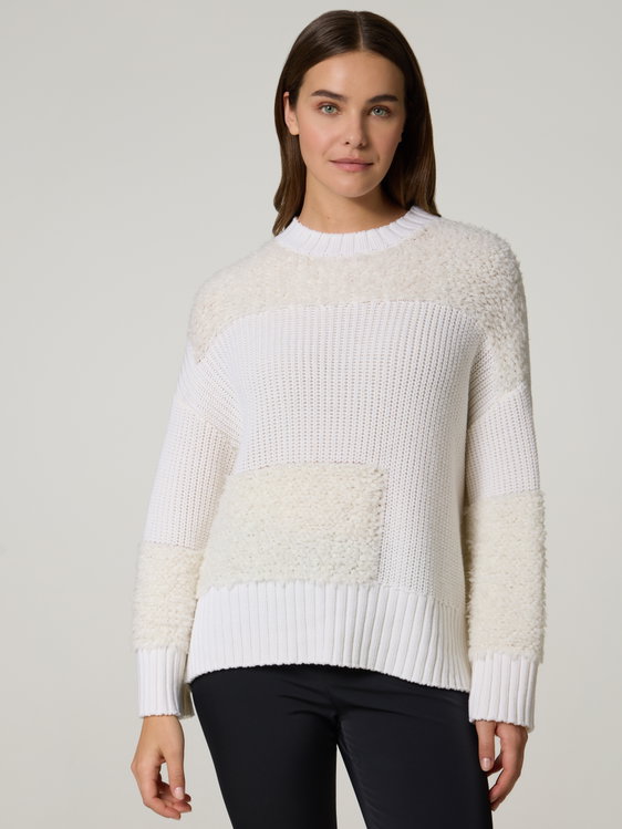 Bild von Pullover im Materialmix
