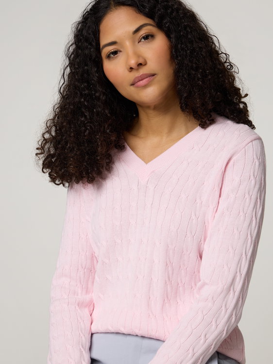 Bild von V-NECK ZOPFPULLI