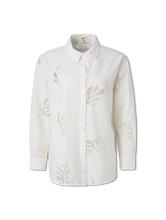 Image sur Blouse à broderie ajourée LOULA