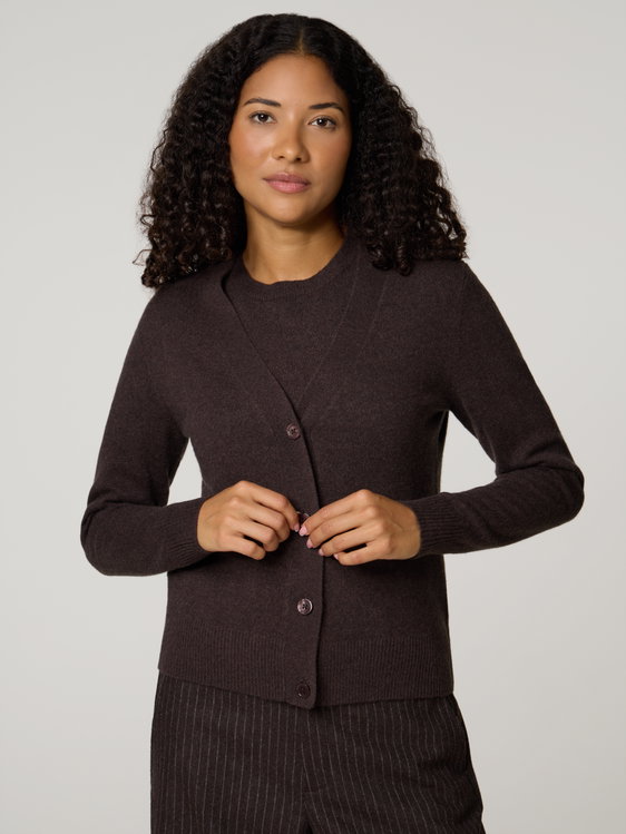 Image sur STRICKJACKE V-HALS KASCHMIR