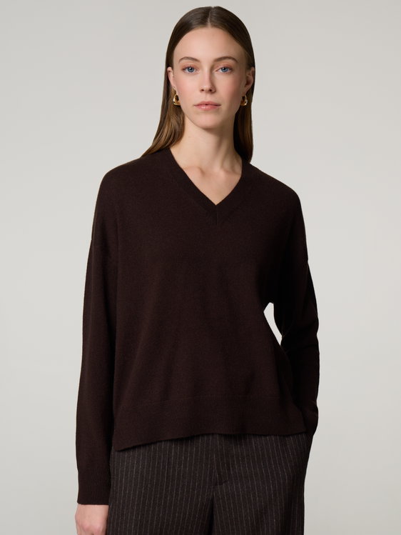Bild von V Neck Pullover mit Cashmere