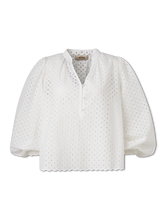 Bild von Bluse mit Lochstickerei